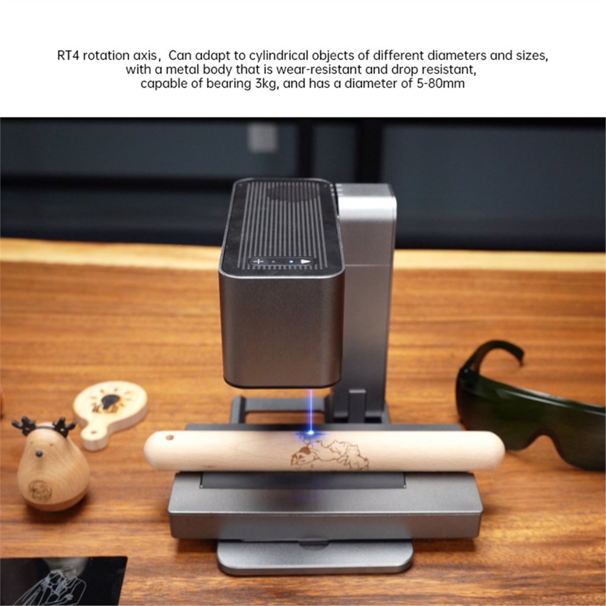 Поворотный механизм R4 для лаз – обзор и цена Rotary Axis Laser Engraver