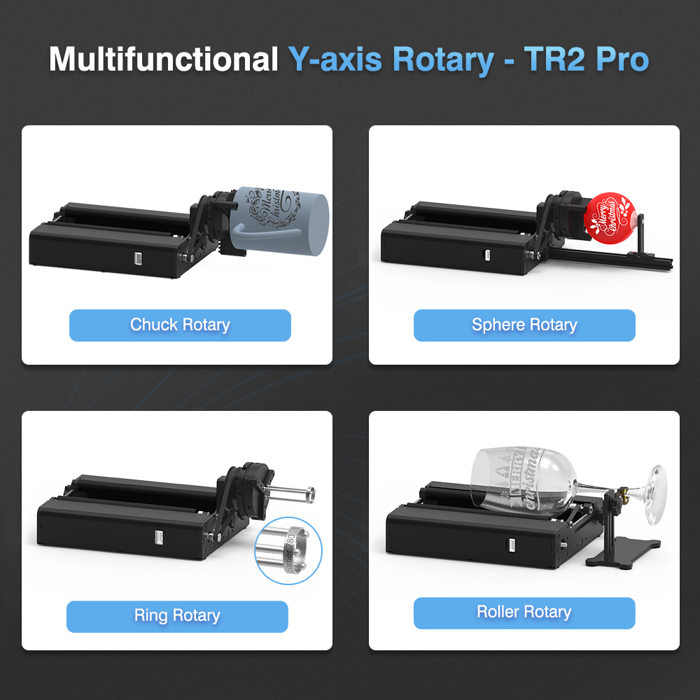 Поворотный ролик Twotrees TR2  – обзор и цена Rotary Axis Laser Engraver