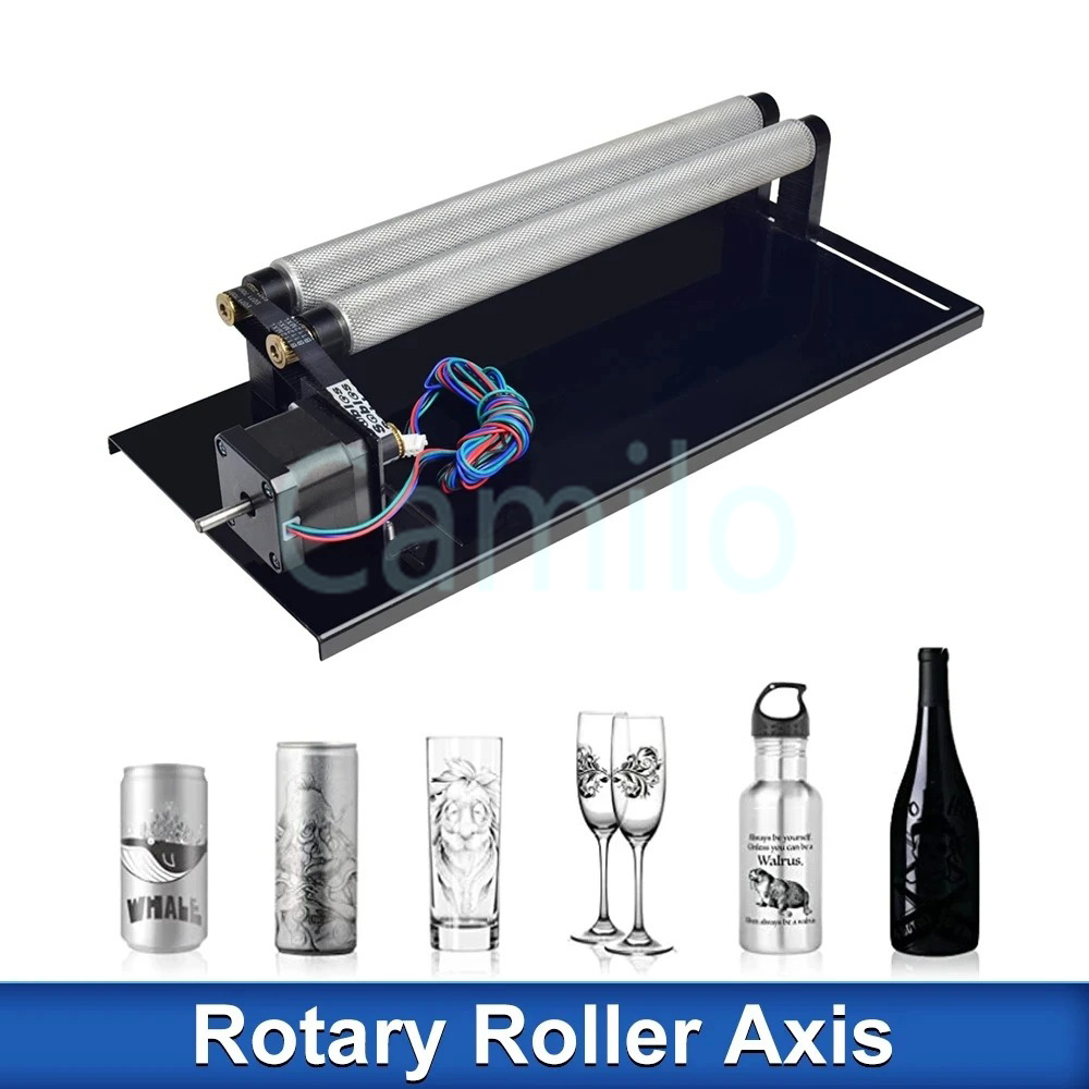Модуль для лазерной гравировки – обзор и цена Rotary Axis Laser Engraver