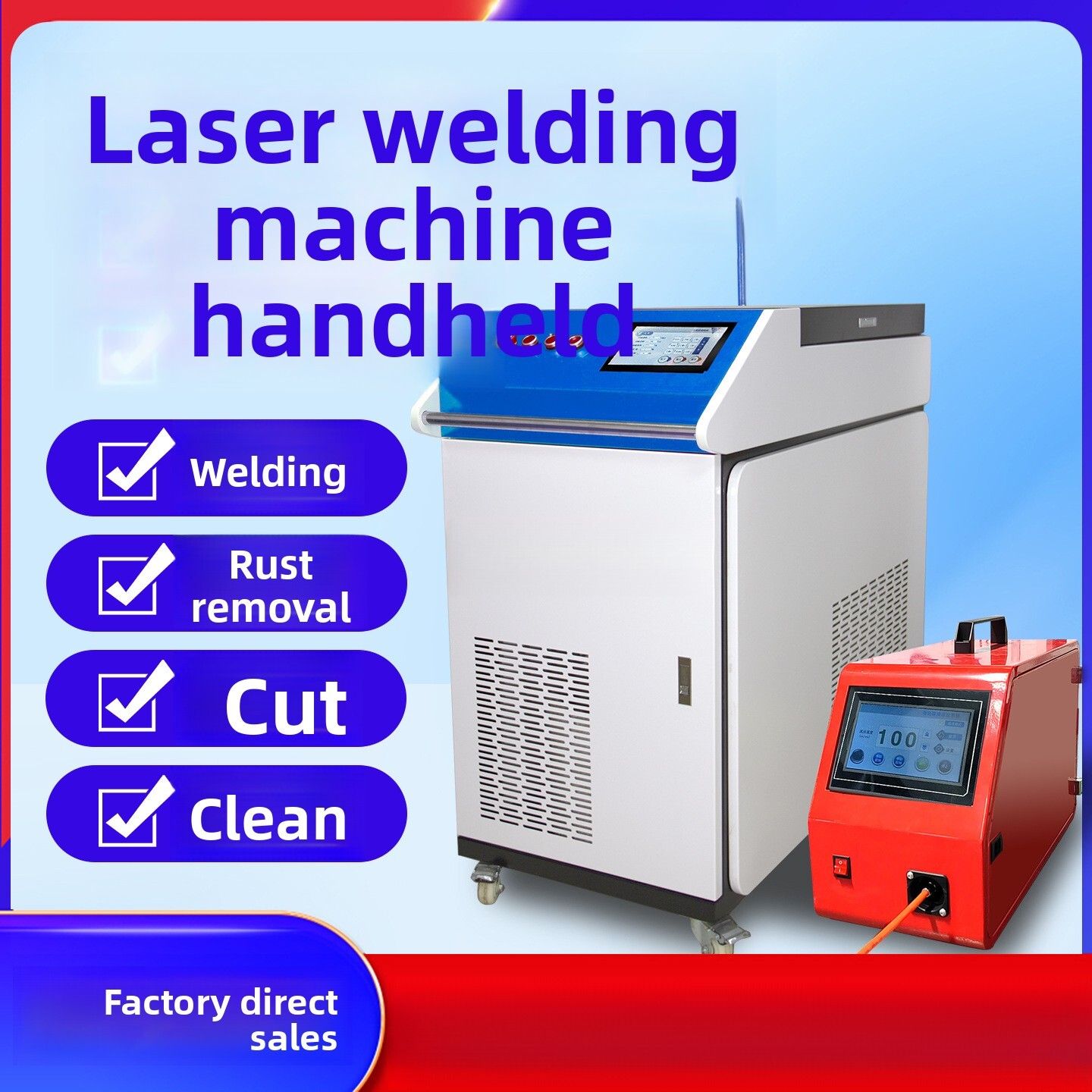 Ручной промышленный полностью  – обзор и цена Industrial Laser Welding Machine Hand Held