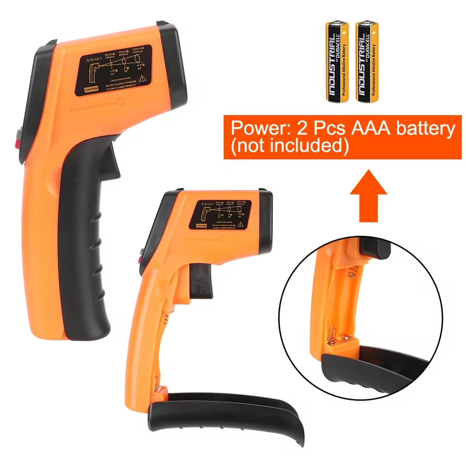 Новый цифровой инфракрасный те – обзор и цена Industrial Laser Thermometer Gun