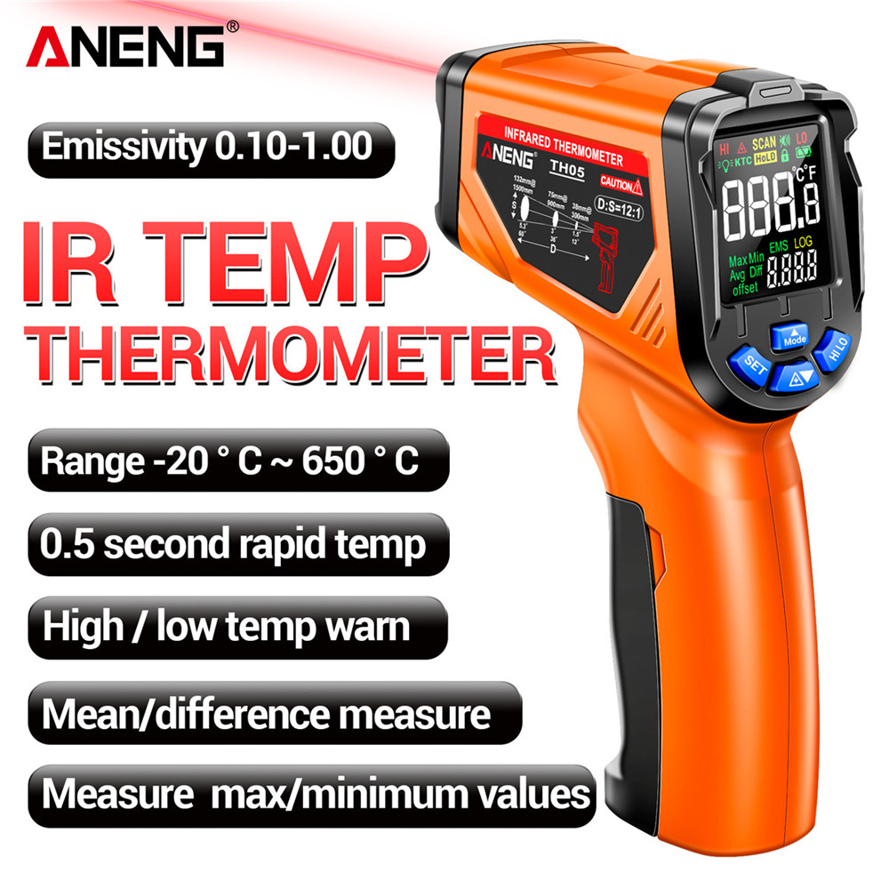 Инфракрасный термометр ANENG T – обзор и цена Industrial Laser Thermometer Gun