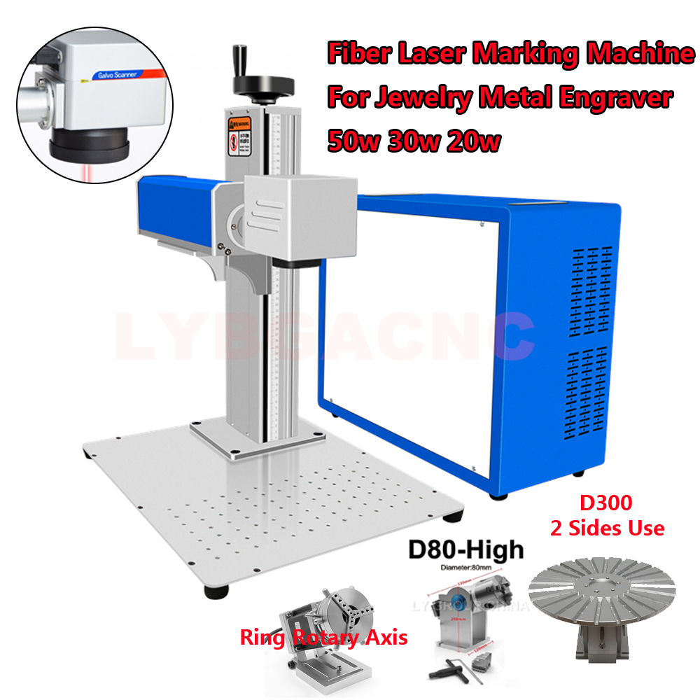 Волоконный лазер 50 Вт, 30 Вт, – обзор и цена Rotary Axis Laser Engraver